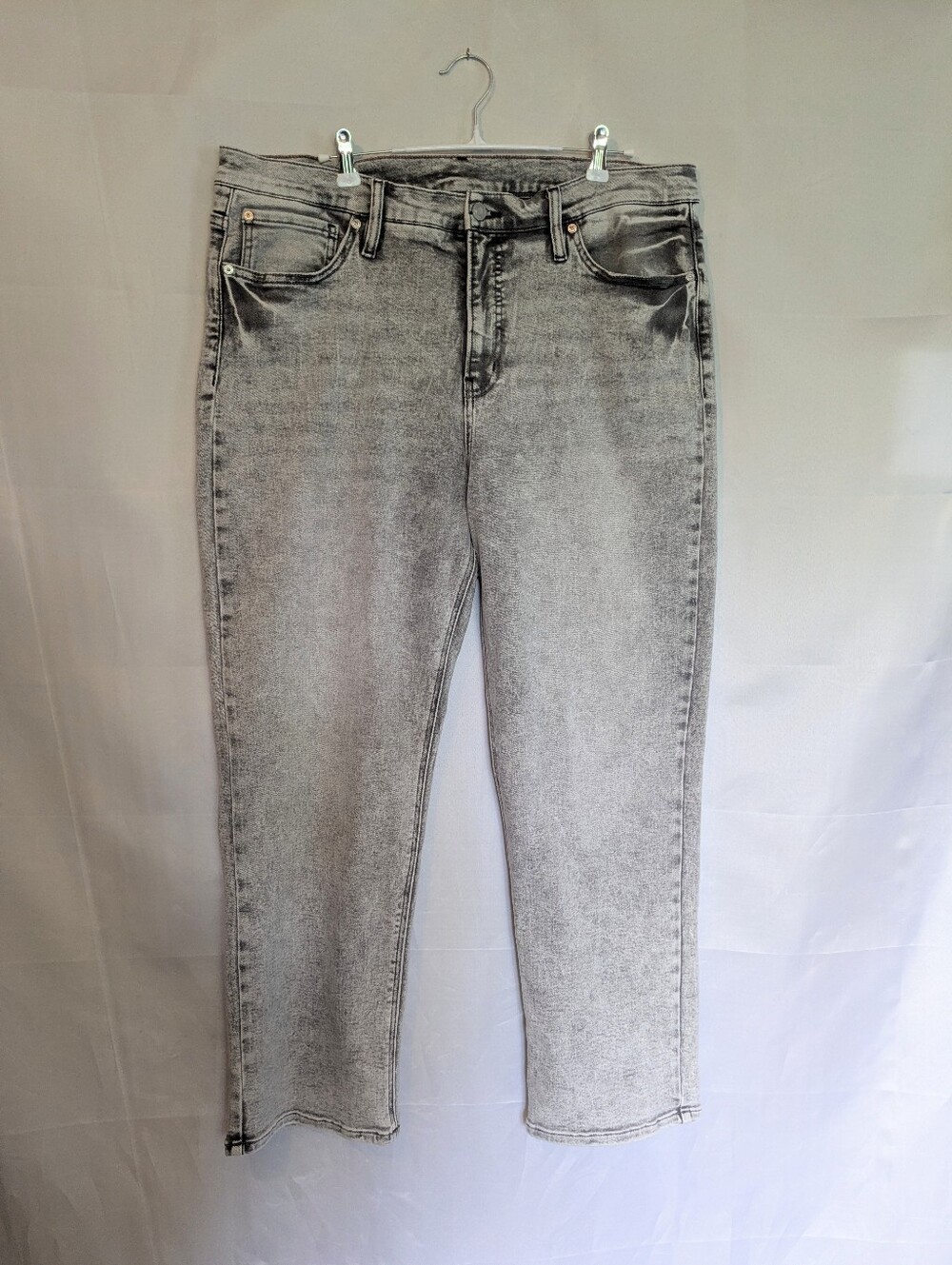 Scotch & Soda High Rise Slim Jeans Gray Acid Wash 16